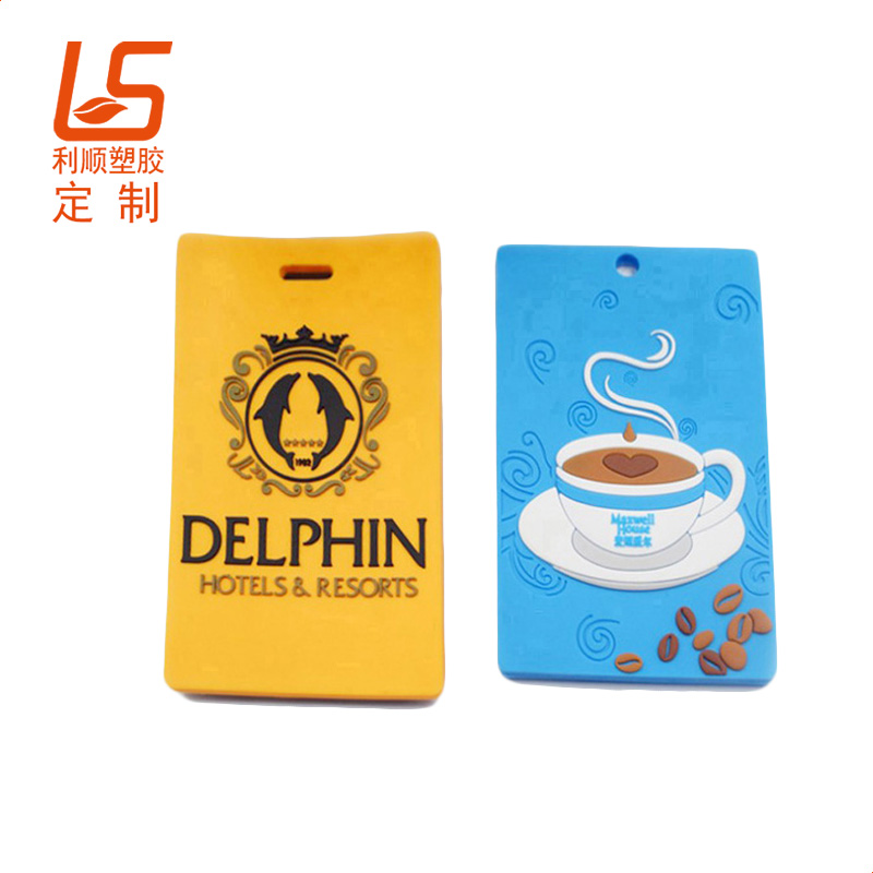 定制PVC軟膠行李牌/滴膠卡套 卡通立體效果廠牌1