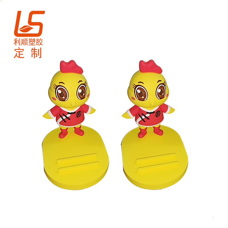 定制PVC軟膠手機支架 卡通立體公仔手機架