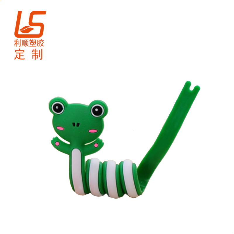 定制數(shù)據線卡通纏線器 耳機線軟膠綁線器