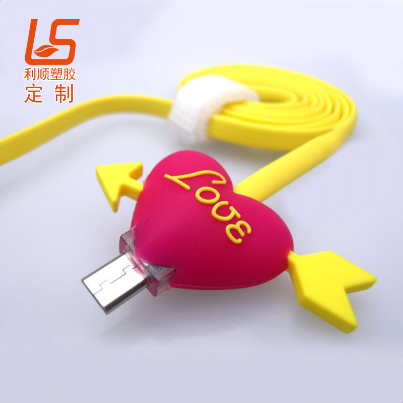 定制卡通公仔數(shù)據線接頭裝飾套